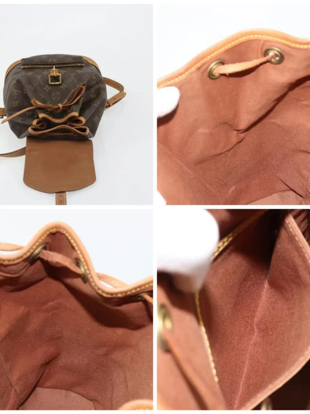 LOUIS VUITTON Monogram Montsouris MM Backpack M51136 LV Auth 184664A